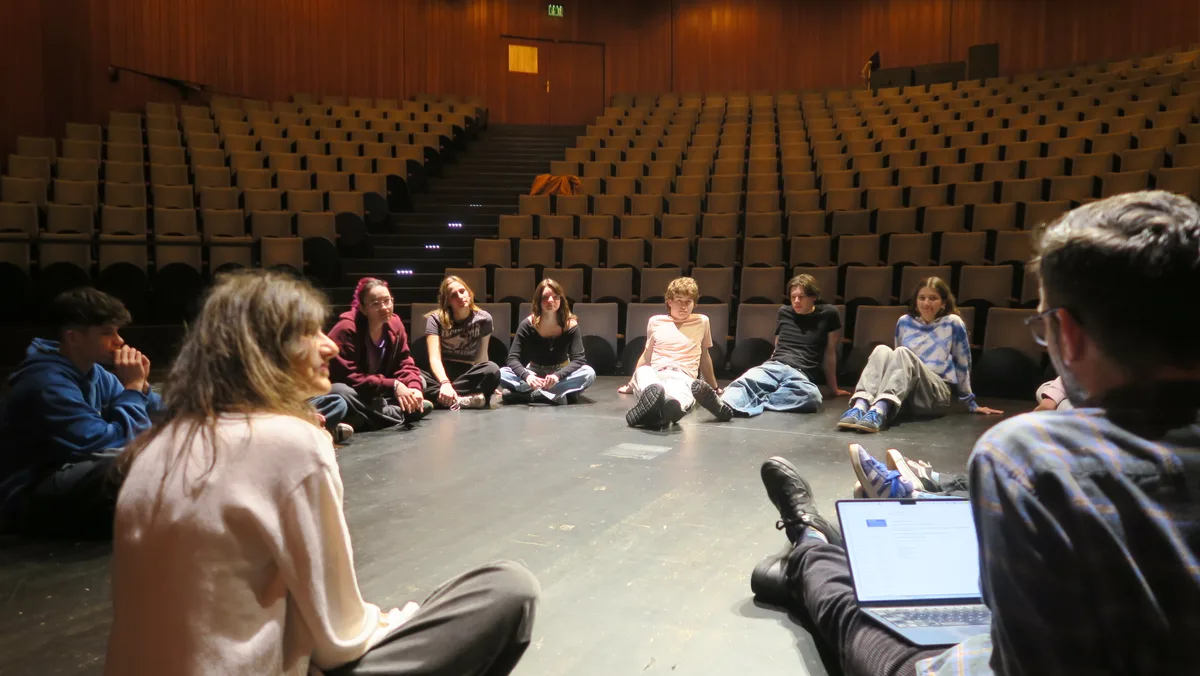 Das Theaterfreifach der KZO bei seiner Probe